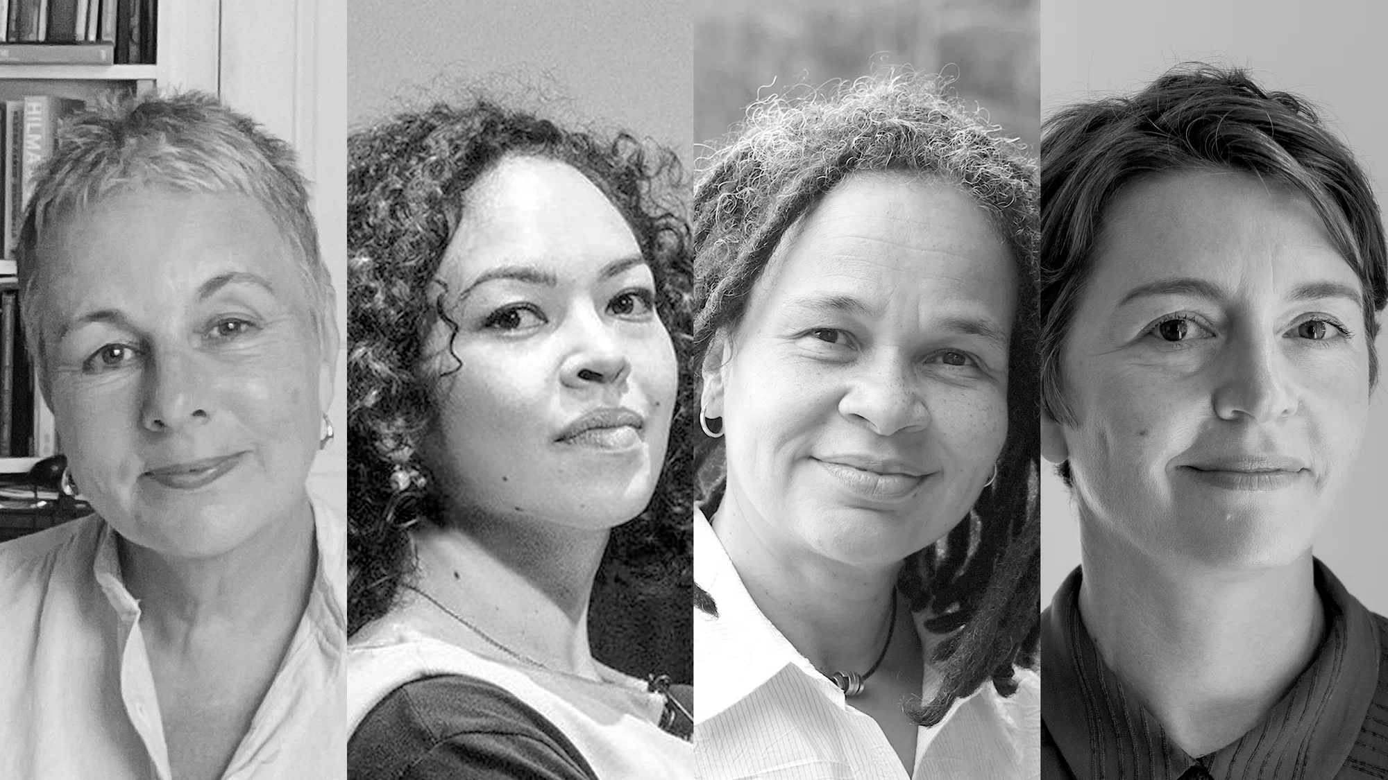 Composite portrait of Jennifer Higgie, Tamsin Hong, Amanda Thomson, and Vanessa Merlino