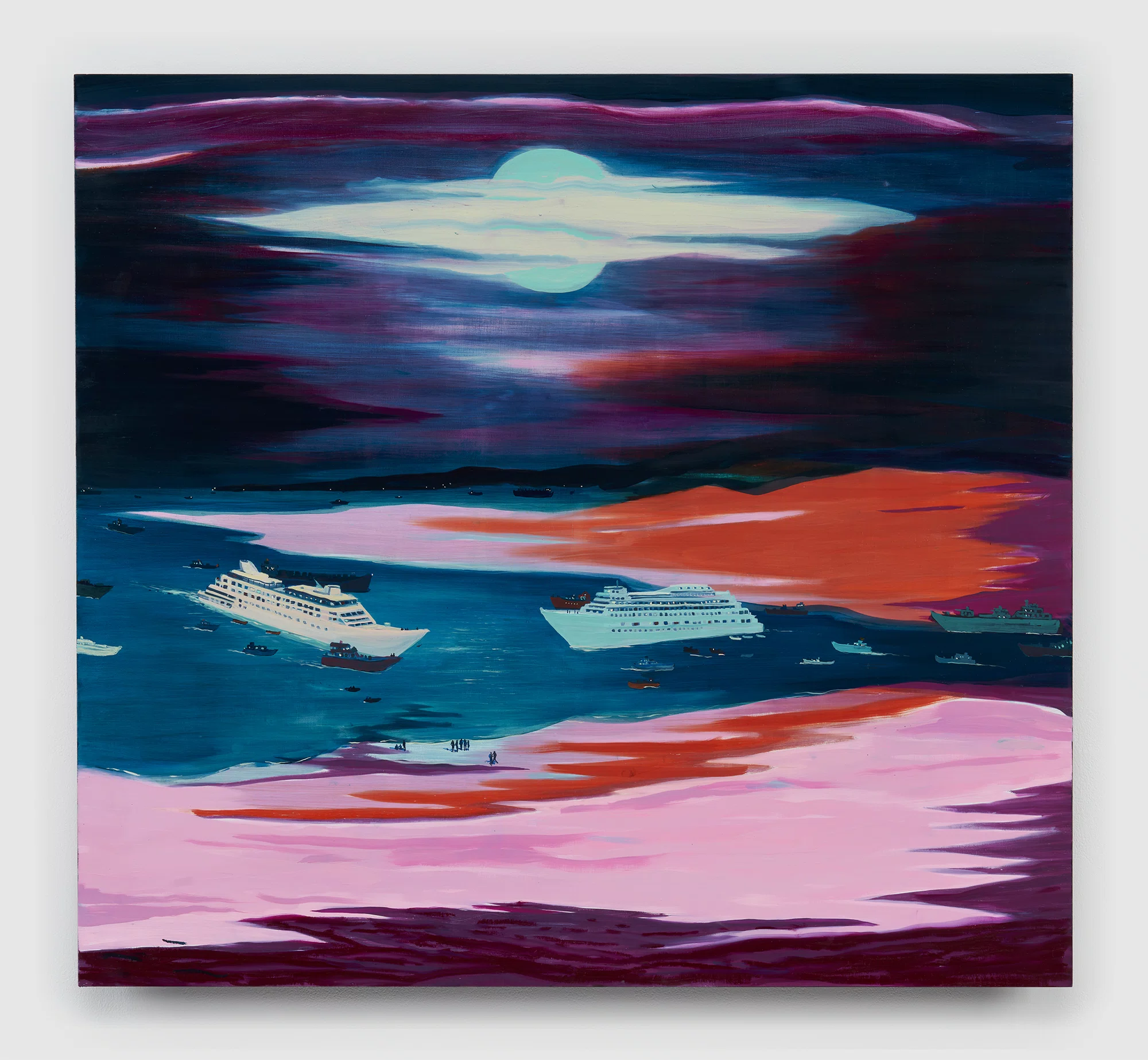 Little Big Boat People by Jules de Balincourt