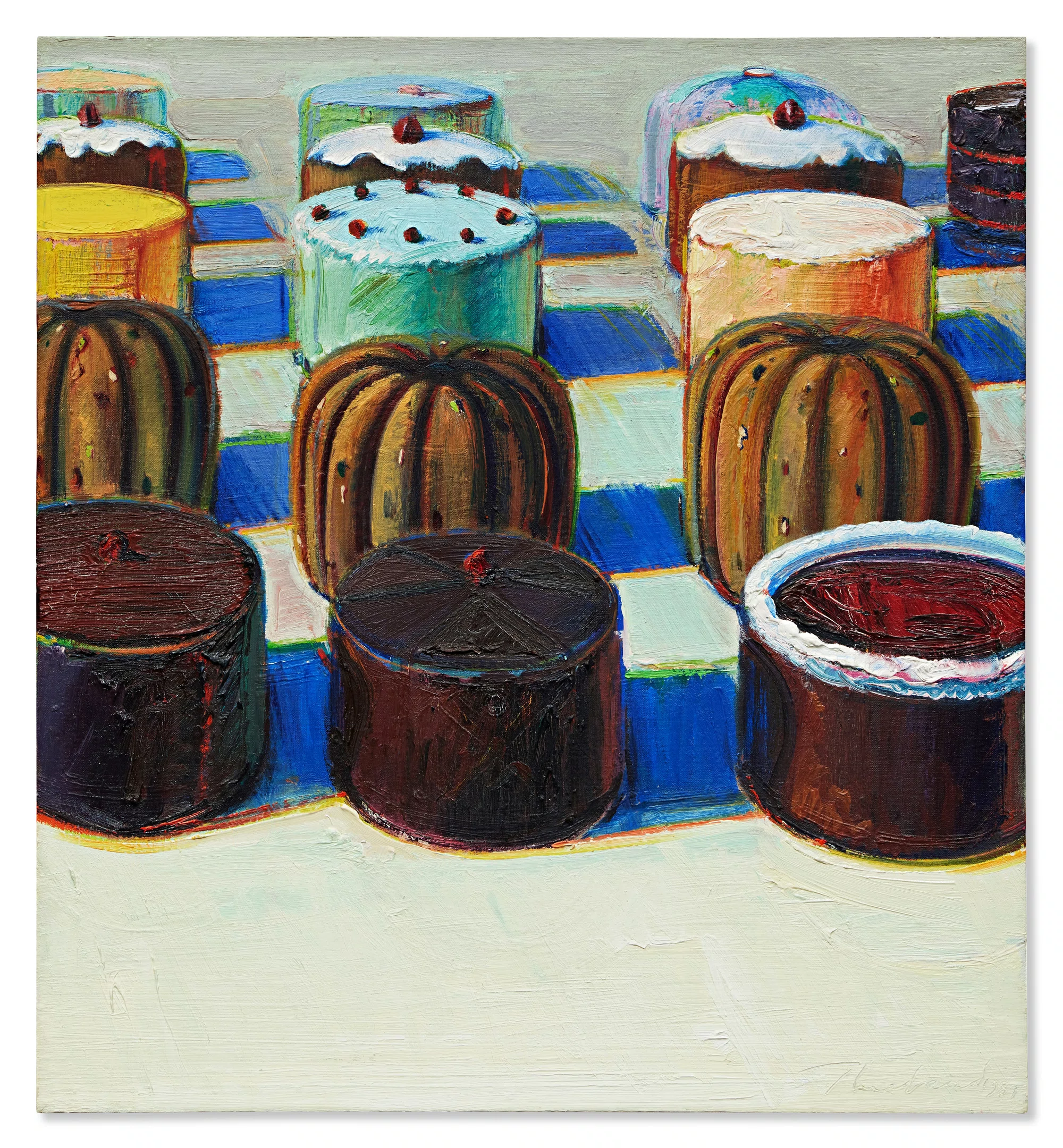 Various Cakes by Wayne Thiebaud