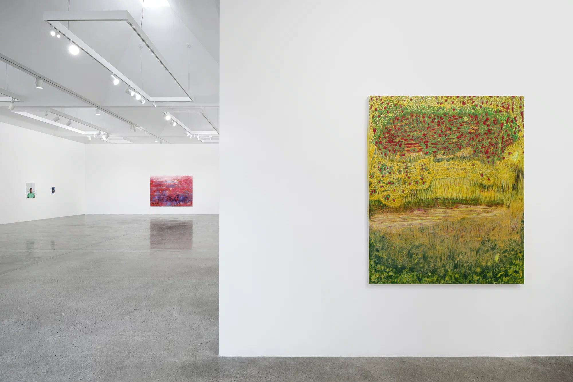 Installation view of land marks in Los Angeles
