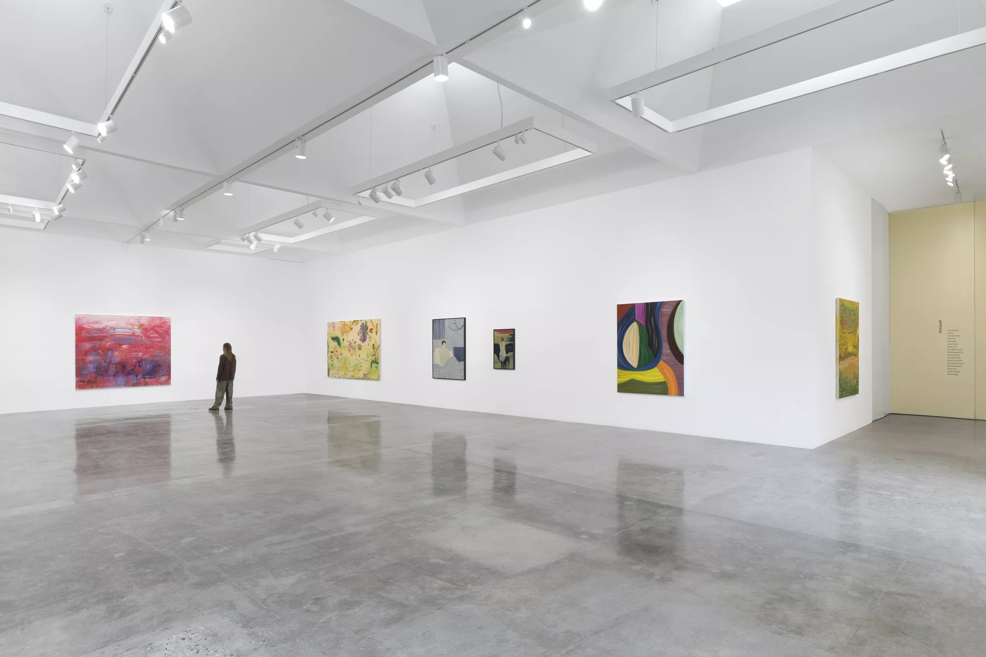 Installation view of land marks in Los Angeles