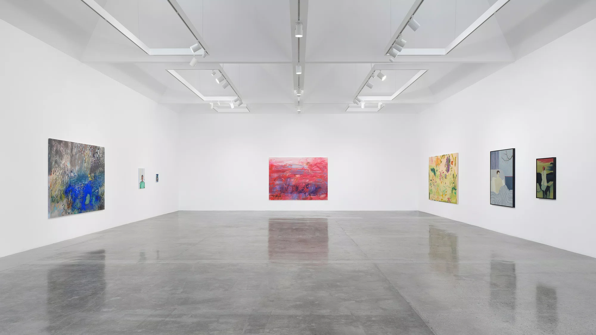 Installation view of land marks