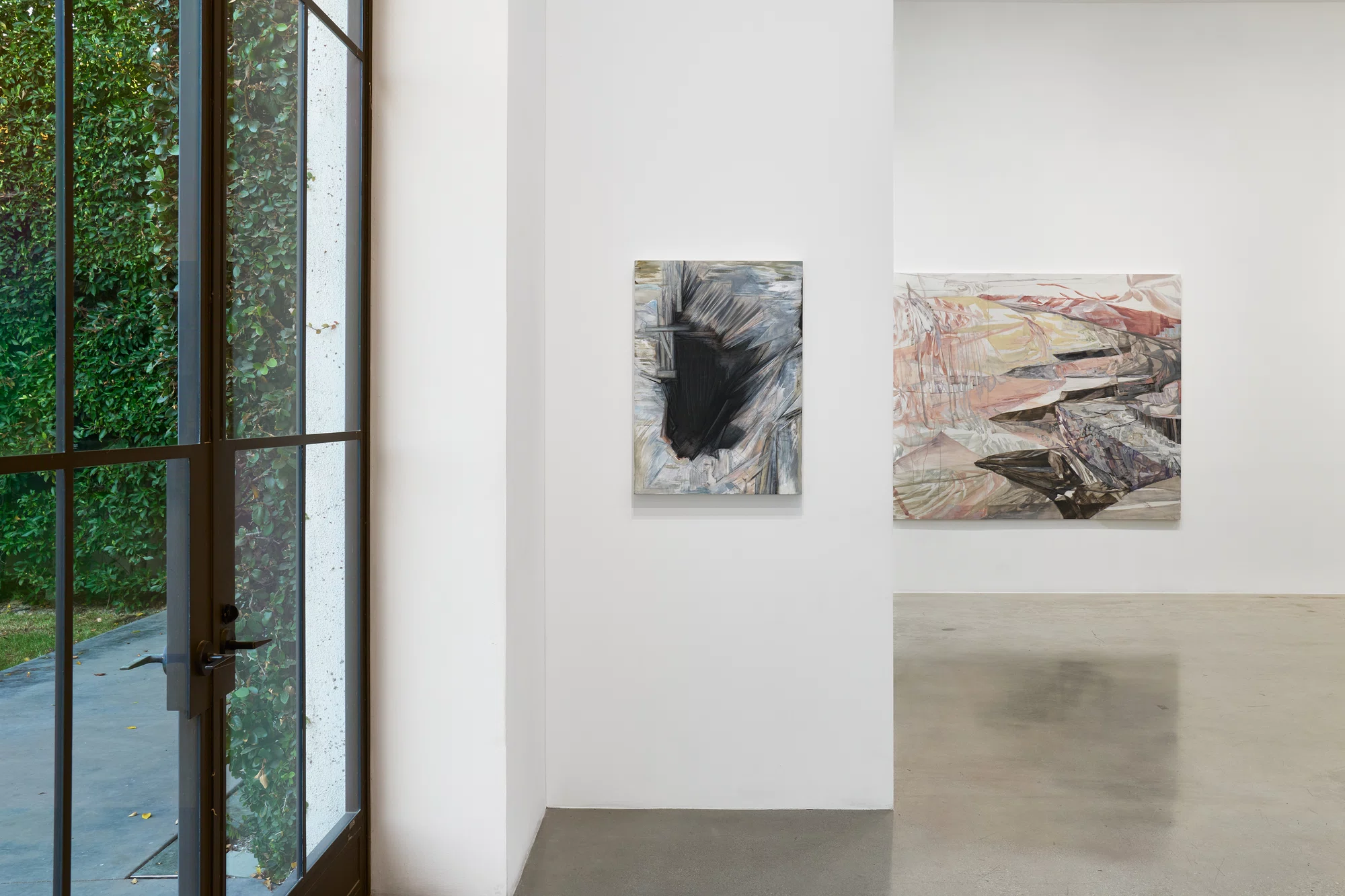 Installation view of land marks in Los Angeles