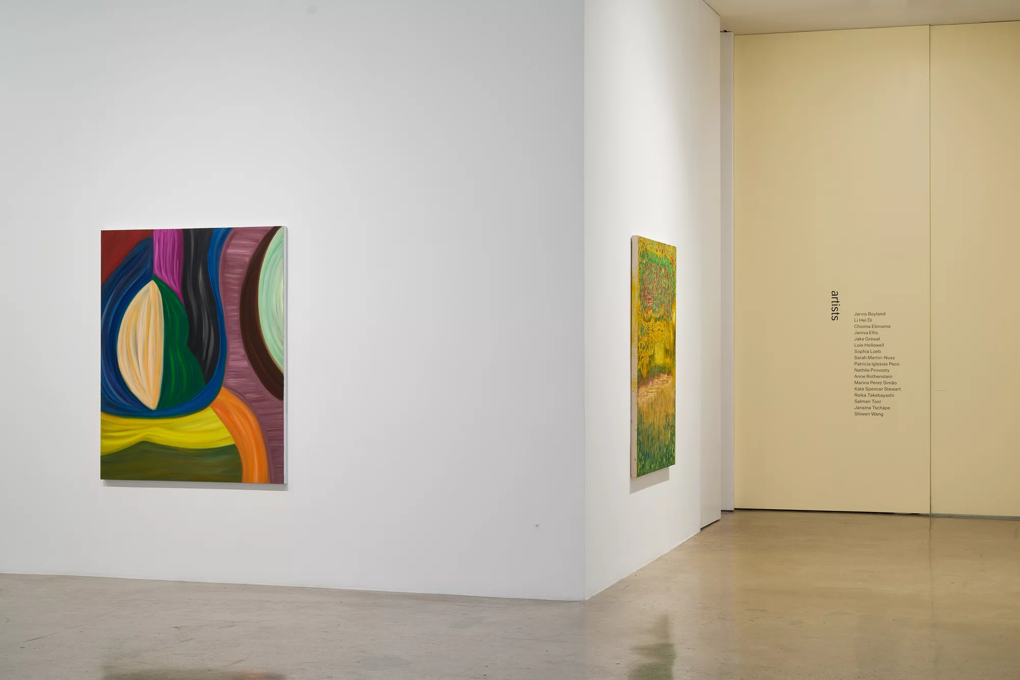 Installation view of land marks in Los Angeles