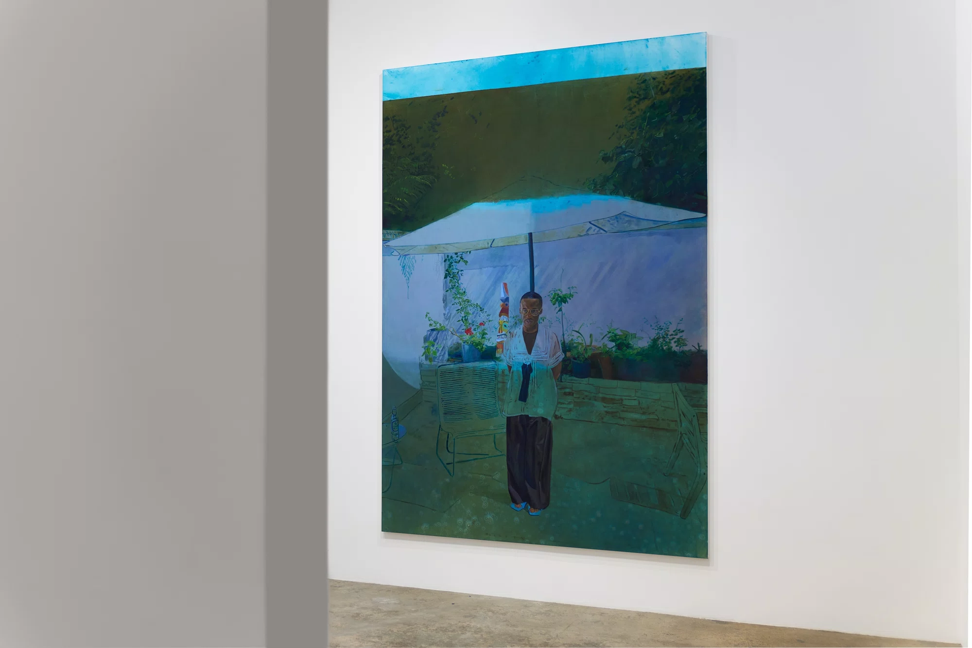 Installation view of land marks in Los Angeles