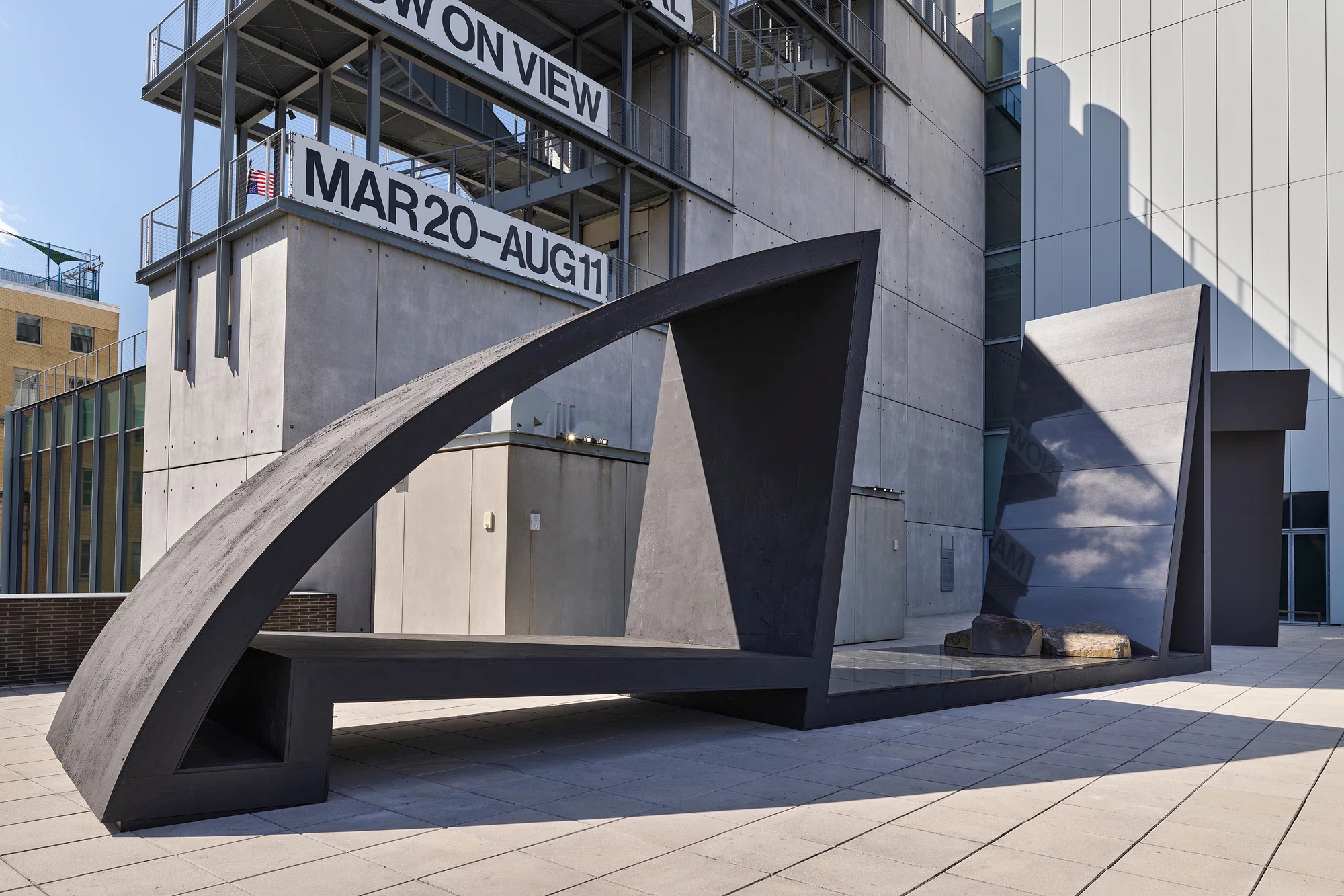 Liquid Shadows, Solid Dreams (A Monastic Playground) by Torkwase Dyson